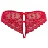 Cottelli - culotte ouverte femme avec nœud - rouge - L