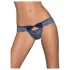 Obsessive Auroria - culotte femme brodée avec nœud - bleu - L/XL