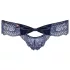 Obsessive Auroria - culotte femme brodée avec nœud - bleu - L/XL