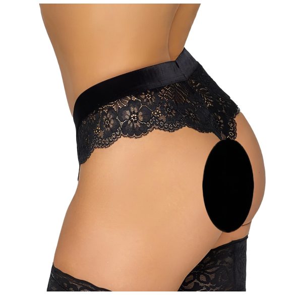 Cottelli Party - culotte en dentelle avec chaîne - noir - L