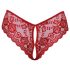 Cottelli - Culotte sexy en dentelle ouverte (rouge)