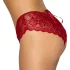 Cottelli - culotte ouverte en dentelle - rouge - L