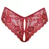 Cottelli - culotte ouverte en dentelle - rouge - L