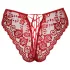 Cottelli - culotte ouverte en dentelle - rouge - L