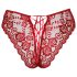 Cottelli - Culotte sexy en dentelle ouverte (rouge) - XL