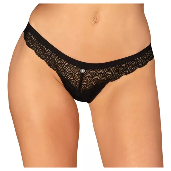 Obsessive Chemeris - string sexy femme - dentelle noire