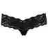 Cottelli - string en dentelle avec chaîne de perles cachée (noir) - L