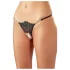 Cottelli - String ouvert - motif fleur scintillant - M/L