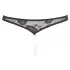 Cottelli - String ouvert avec perles - dentelle noire - L
