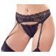 Cottelli - porte-jarretelles en dentelle et string (noir) - M