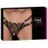 Cottelli - String luxe ouvert à anneaux (noir) - M/L