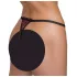 Cottelli - string perlé luxueux à motif rose - noir - M/L