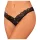 Obsessive - string ouvert dentelle - noir