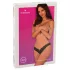 Obsessive - string ouvert dentelle - noir