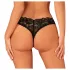 Obsessive - string ouvert dentelle - noir