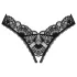 Obsessive - string ouvert dentelle - noir