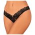 Obsessive Donna Dream - culotte en dentelle ouverte (noir) - M/L
