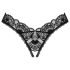 Obsessive Donna Dream - culotte en dentelle ouverte (noir) - M/L
