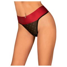 Obsessive - string sexy - nœud décoratif - rouge - L/XL