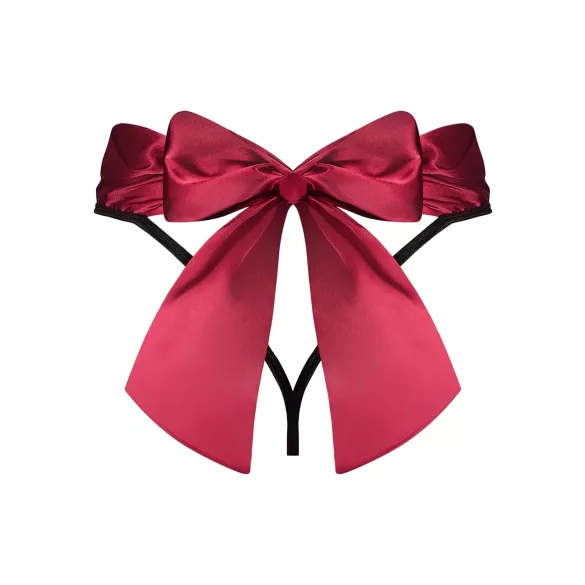 Obsessive - string sexy - nœud décoratif - rouge - L/XL