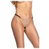 Cottelli - string tanga ouvert - ornement argenté - noir (S-L)
