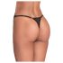 Obsessive - string femme transparent dentelle - noir