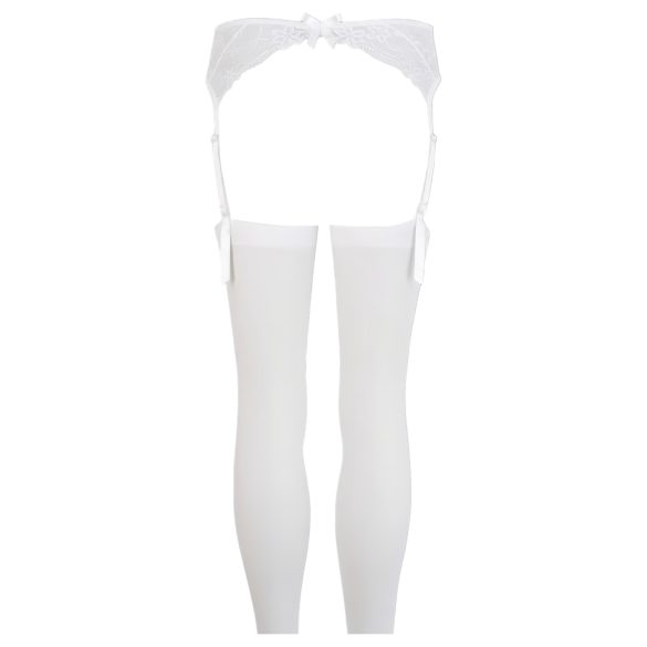 NO:XQSE - Ensemble porte-jarretelles en dentelle - blanc
