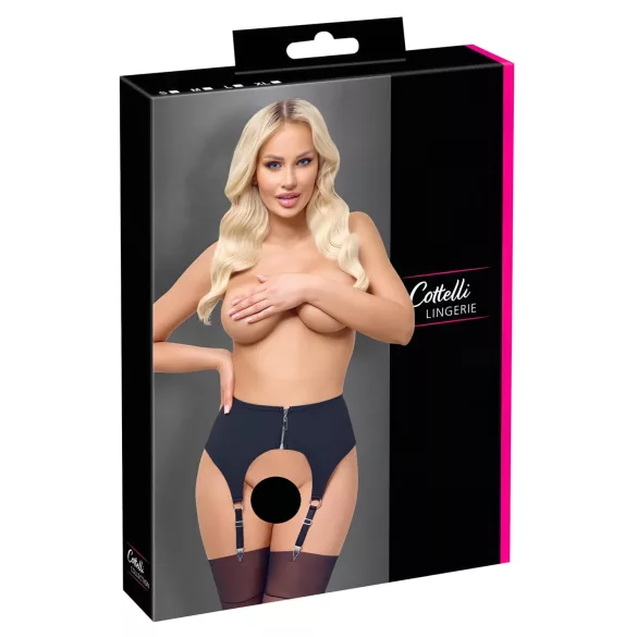 Cottelli - porte-jarretelles opaque - noir
