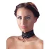 Cottelli - Collier large dentelle à lacets - noir
