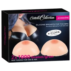Cottelli - silicone push-up avec tétons (2x1000g)