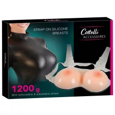 Cottelli - seins push-up en silicone à attacher - 2x600g