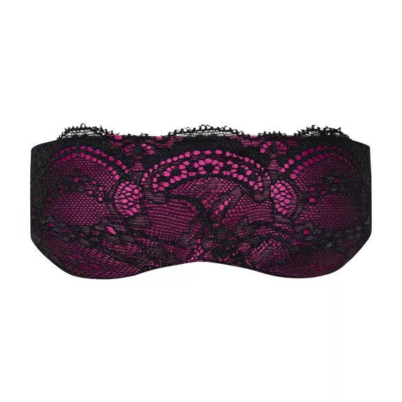 Obsessive Roseberry - masque pour les yeux en dentelle - violet/noir