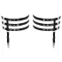 Cottelli - porte-jarretelles effet cuir - noir - L/XL