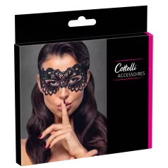 Cottelli - masque en dentelle brodée décorative - noir