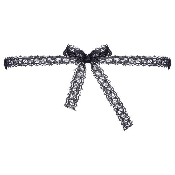 Cottelli - masque en dentelle brodée décorative - noir