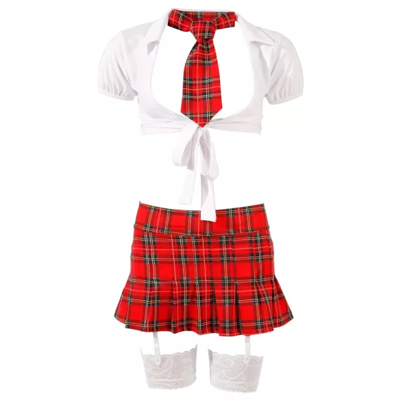 Cottelli - Costume écolière sexy - 5 pièces - XL