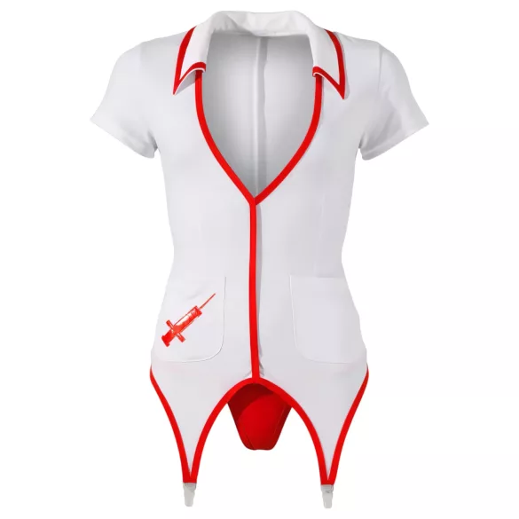 Cottelli - Déguisement infirmière avec porte-jarretelles - blanc - L