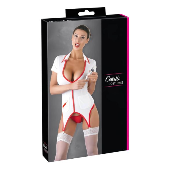 Cottelli - Haut infirmière porte-jarretelles - XL