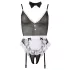 Cottelli - Body sexy de soubrette - lingerie noire - M