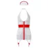 Cottelli - Costume infirmière sexy avec porte-jarretelles - blanc