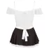Cottelli - déguisement soubrette sexy - dentelle - blanc - L