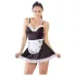Cottelli - déguisement soubrette avec tablier - noir et blanc