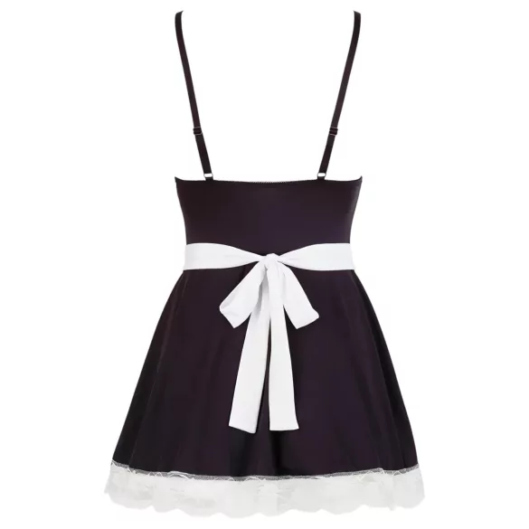 Cottelli - déguisement soubrette avec tablier - noir et blanc