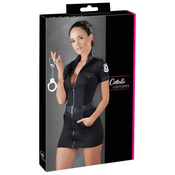 Cottelli Police - déguisement policière - robe courte noire - M