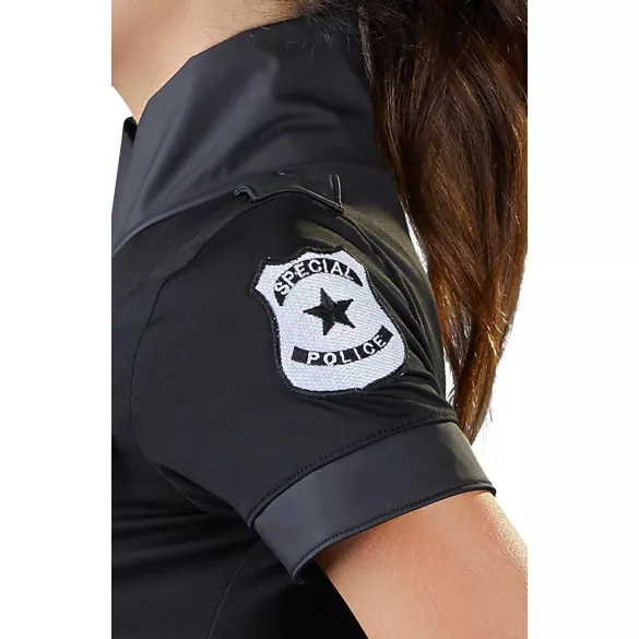 Cottelli Police - déguisement policière - robe courte noire - XL
