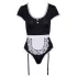 Cottelli - body de serveuse avec tablier (noir)