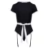 Cottelli - body de serveuse avec tablier (noir) - M