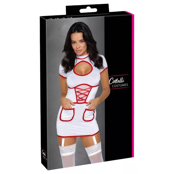 Cottelli - déguisement d’infirmière sexy (blanc)