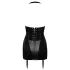 Cottelli - robe de domina avec fouet (noir)