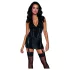 Cottelli - robe de domina avec fouet (noir) - M